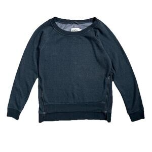 Ugg Dark Gray Women’s Pullover Sweatshirt Fuzzy Lining Side Zip Detail Size S